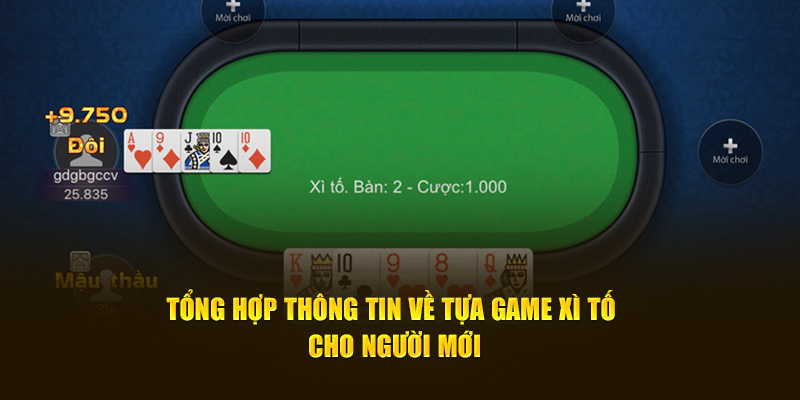 Tổng hợp thông tin về tựa game xì tố cho người mới